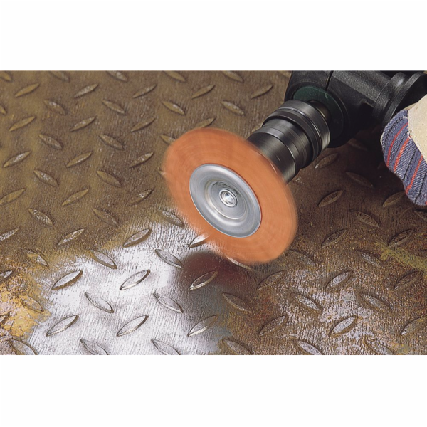 Wolfcraft nylonový kartáč 100mm stopka 6mm červený (1502000)