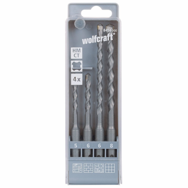 Wolfcraft Wolfcraft Sada 4ks příklepový vrták SDS-plus o5...