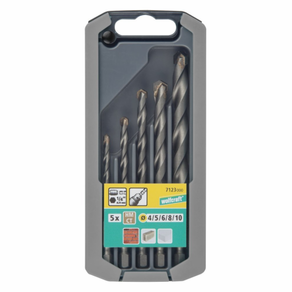 Wolfcraft Wolfcraft Sada 5ks vrtáky do kamene HM S=6-kt. ...
