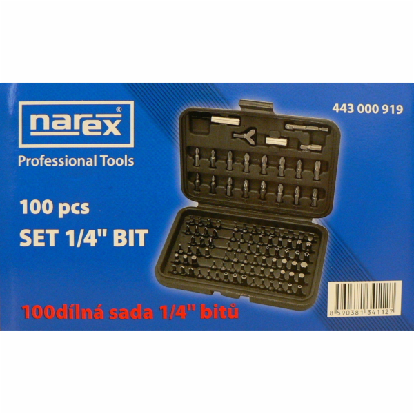 Sada bitů Narex 443000919 100 ks 