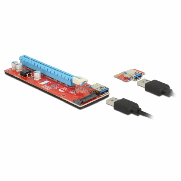 DeLOCK Riser Card PCI x1 > x16 USB kabel