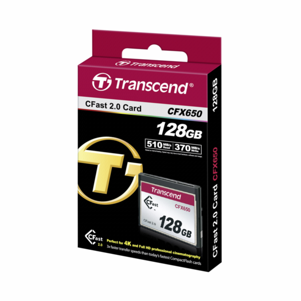 Transcend CFast 2.0 CFX650 128GB