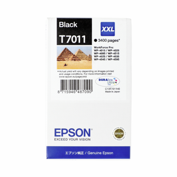 Epson cartridge XXL cerna T 701 WorkForce Pro       T 7011