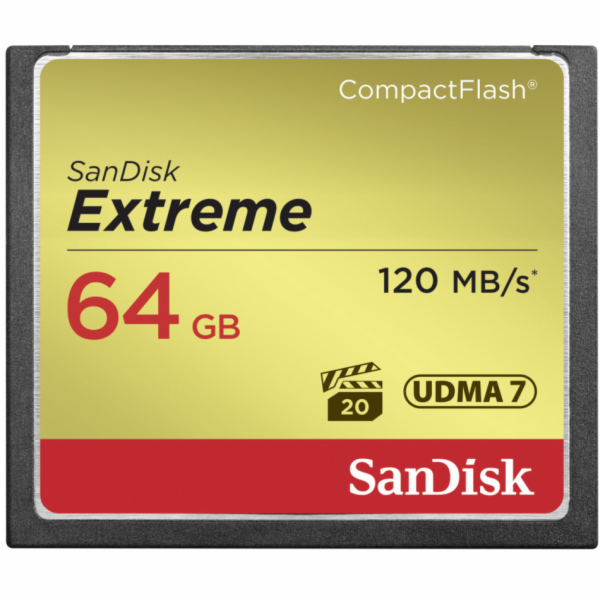 SanDisk CompactFlash Extreme 64GB UDMA7 SDCFXSB-064G-G46