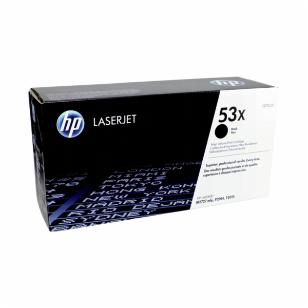 HP 53X Black LJ Toner Cart, Q7553X (7,000 pages)