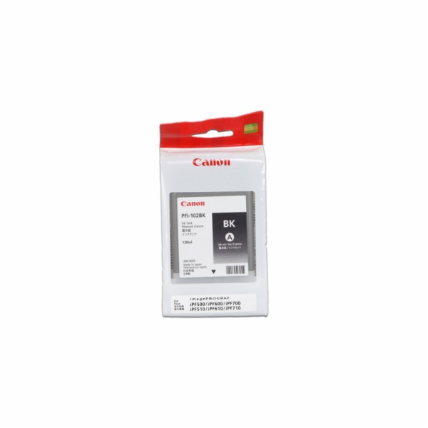 CANON INK PFI-102 BLACK iPF-500, 600, 700