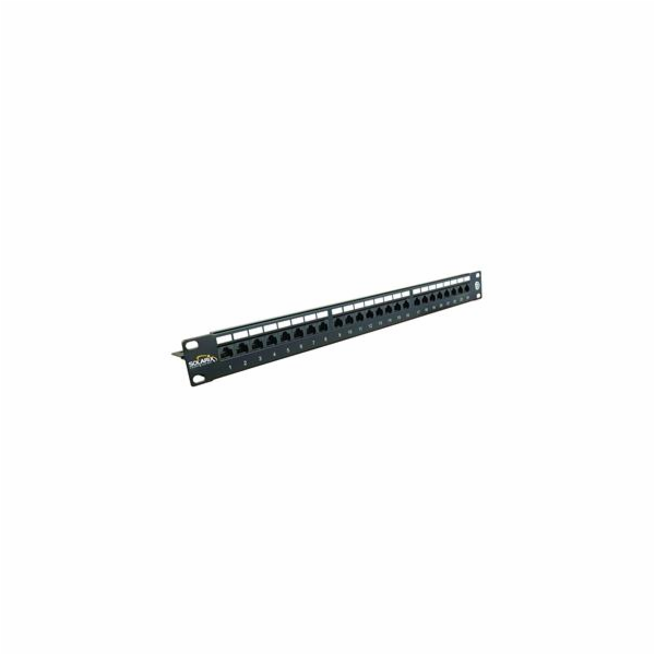SOLARIX patch panel, CAT6, 24 x RJ45 , UTP, s vyvazovací ...