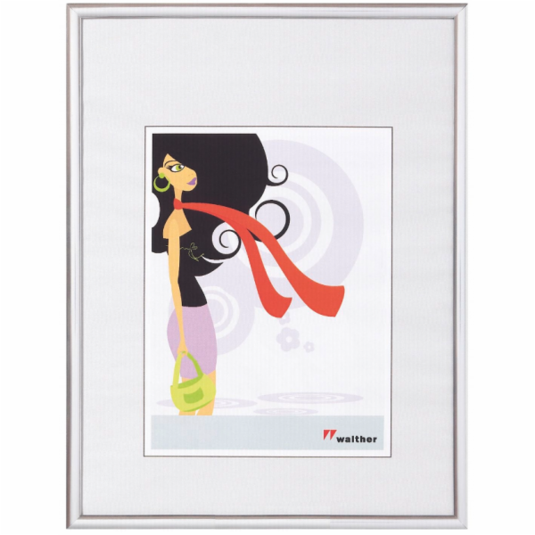 Rámeček Walther New Lifestyle 30x40 stříbrný plast