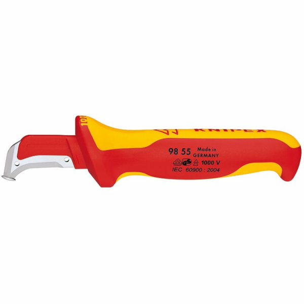 Nůž na pláště kabelů 155mm do 1000V KNIPEX 9855SB