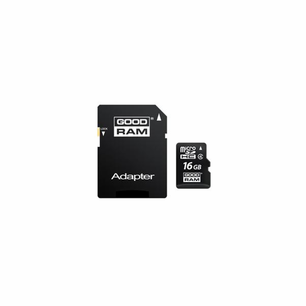 GOODRAM (Wilk Elektronik) Micro SDHC karta 16GB Class 4 +...