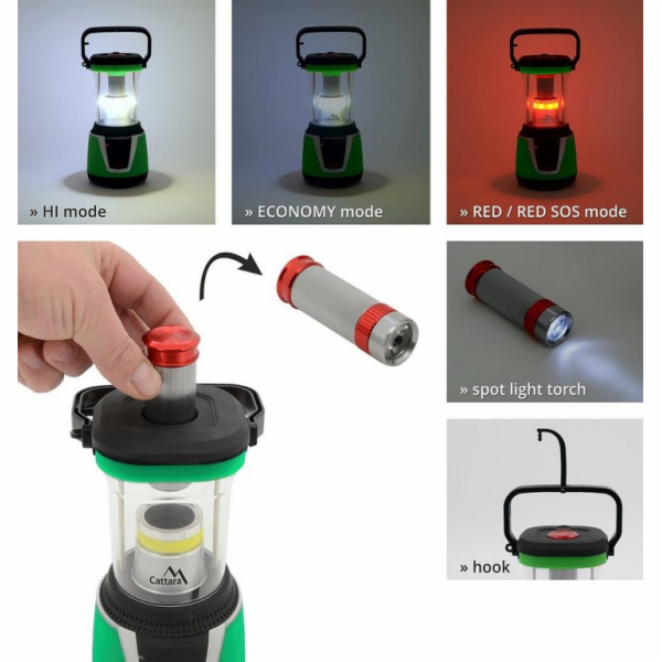 LED svítilna Cattara CAMPING 300 lm Remote control 