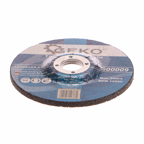 Řezný kotouč na kov, 125x6x22,23mm GEKO