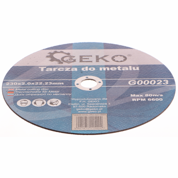 GEKO Řezný kotouč na kov, 230x2,0x22,23mm GEKO
