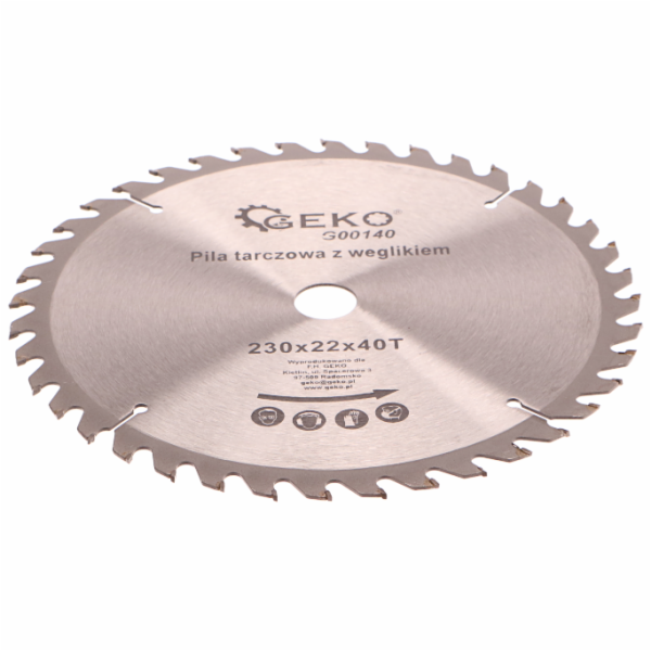 GEKO Kotouč pilový, 230x22x40T GEKO