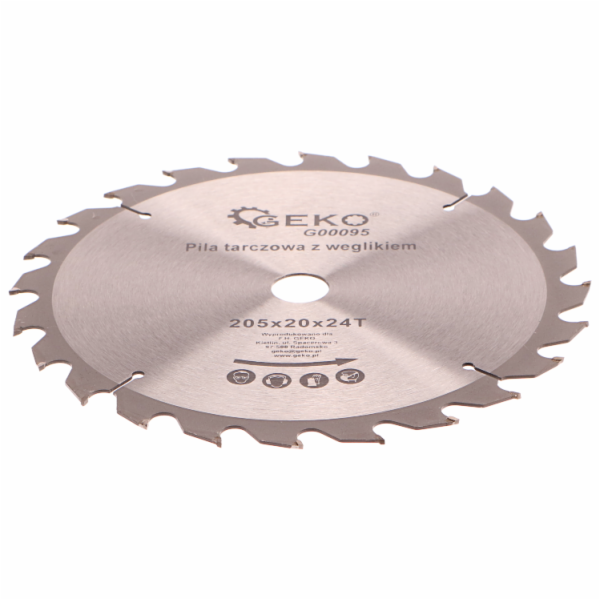 GEKO Kotouč pilový vidiový, 205x20x24T GEKO