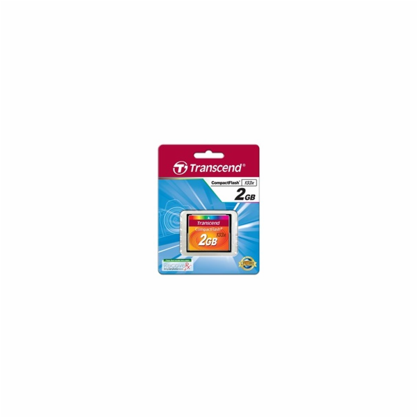 Transcend 2GB CF (133X) paměťová karta (MLC)
