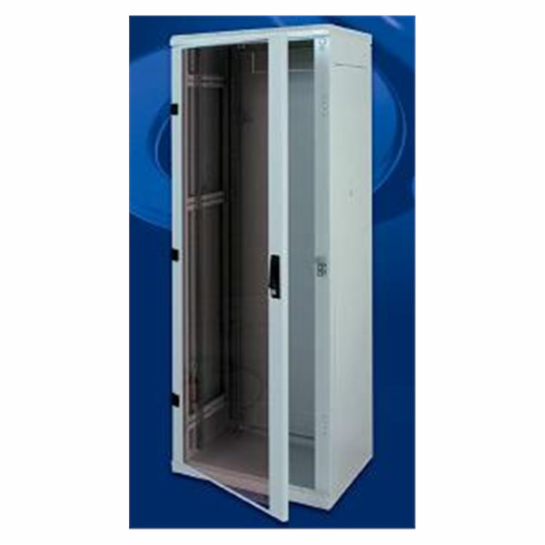 Rack Triton 19   stojanový 27U/800x800 prosklené dveře, šedý