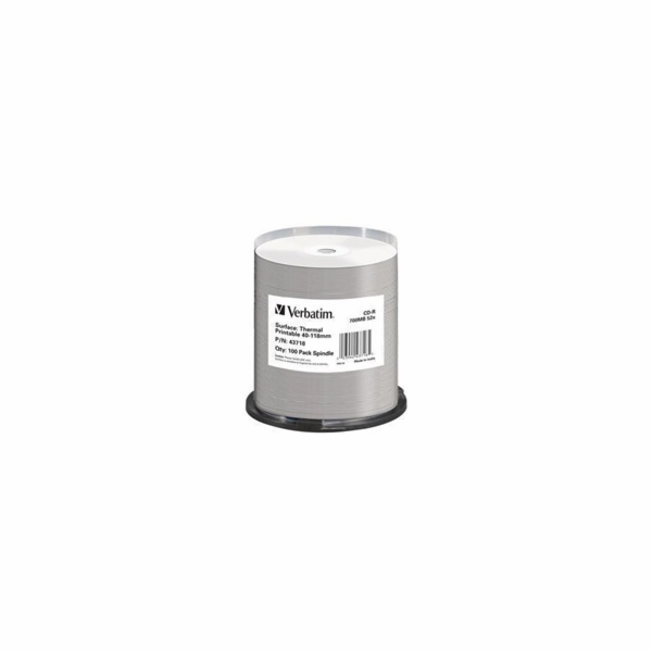 VERBATIM CD-R(100-Pack)Spindle/AZO/52x/700MB/Thermal Prin...