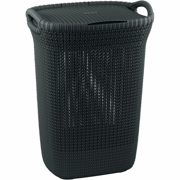 koš 57l na použité prádlo,hnědý KNIT