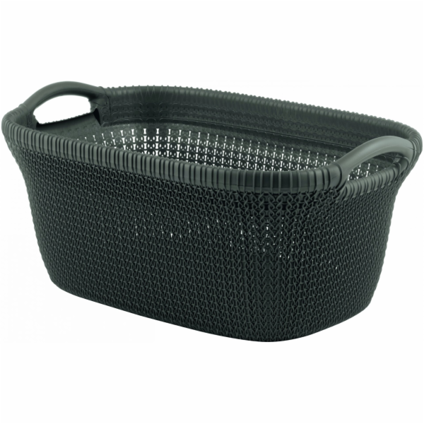 koš na čisté prádlo 40l 60x38,5x27 hnědý KNIT