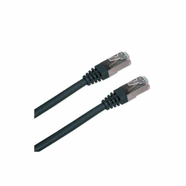 Patch kabel FTP Cat 6, 0,5m - černý