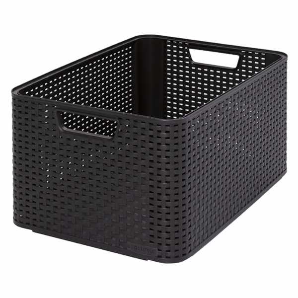 Úložná nádoba CURVER, 30 l, hnědá, 43,6×32,6×23 cm