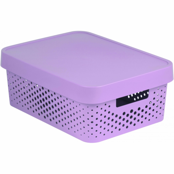 Box Curver Infinity Dots 11L s víkem růžový