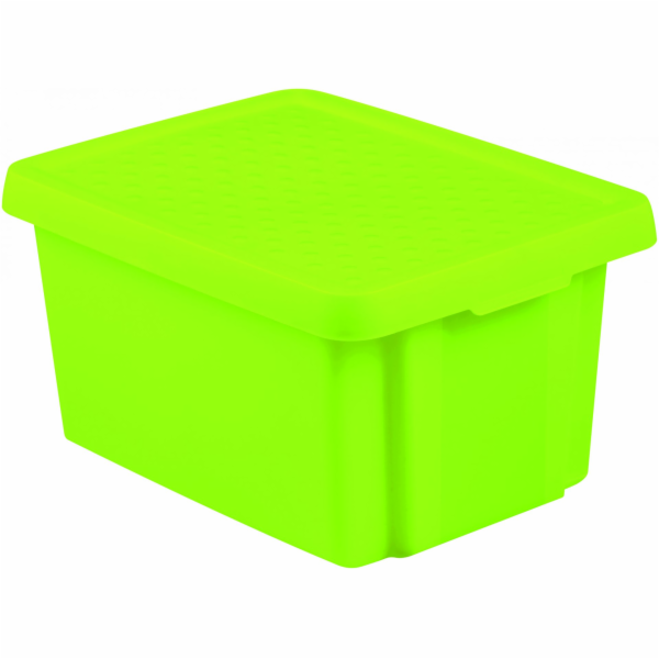 CURVER Essentials Úložný box s víkem Zelená 16l