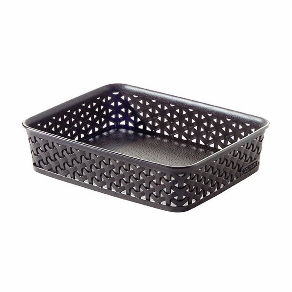 Košík RATTAN obdélník A5 hnědý