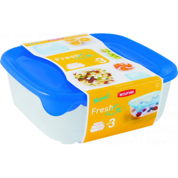 Sada lednicových nádob Curver Fresh&Go, 3 ks