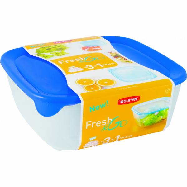 CURVER Fresh&Go Set dóz Modrá/transparentní 0,8l   1,7l  ...