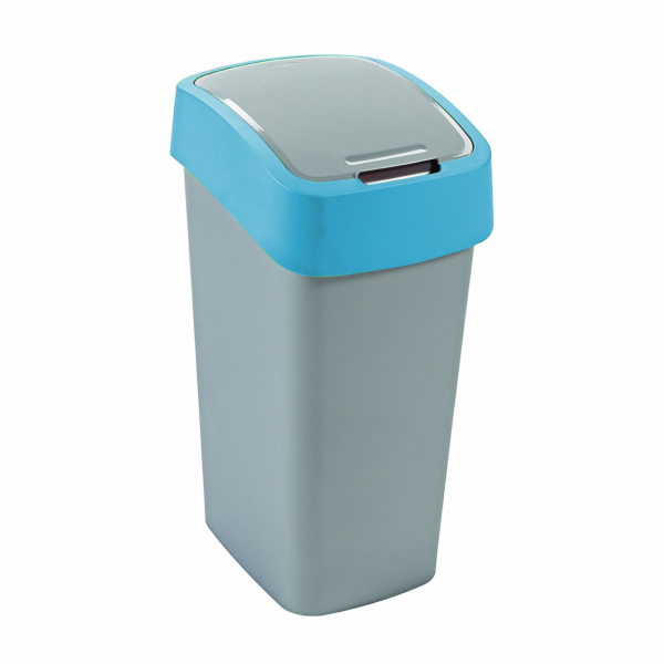 CURVER Flip Bin Odpadkový Koš Stříbrná/Modrá 45l