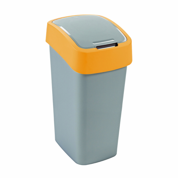 CURVER Flip Bin Odpadkový koš Stříbrná/žlutá 45l