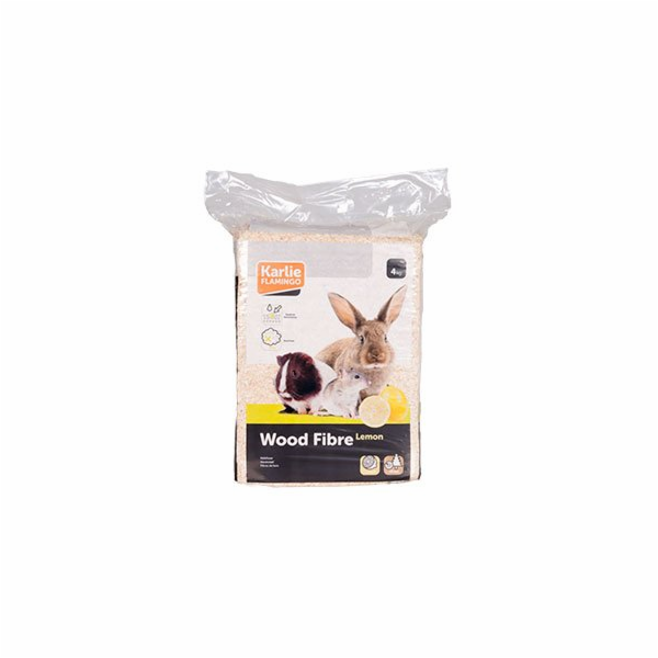 Flamingo Dřevěná podestýlka s vůní citronu 4kg