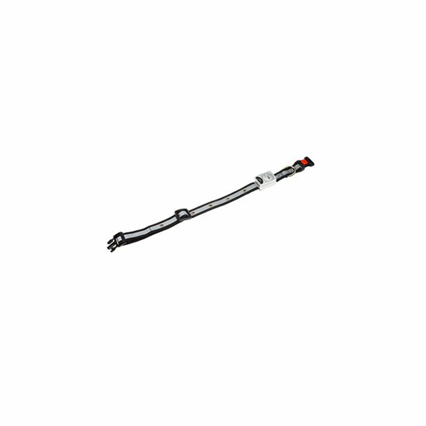 Flamingo LED světelný obojek nylon černý obvod 30-45cm x ...