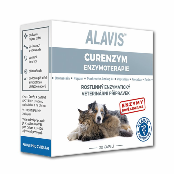 ALAVIS Curenzym podporující hojení 20 kapslí