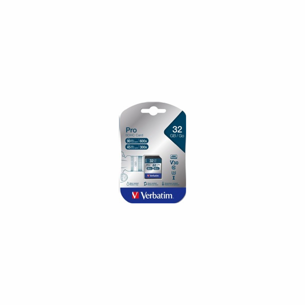 VERBATIM Pro U3  Memory Card SDHC/SDXC 32GB