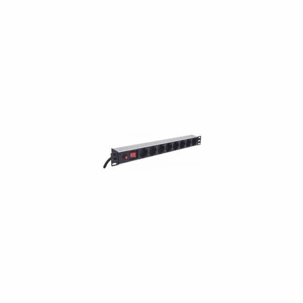 Intellinet 19" 1U Rackmount 8-Way Power Strip - German Ty...