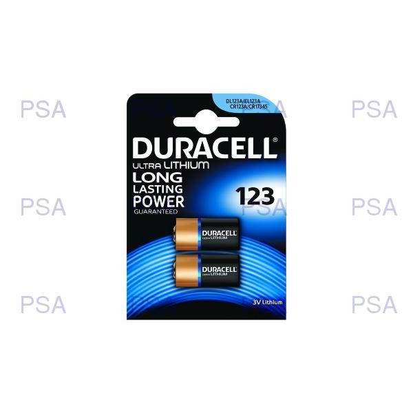 Duracell Ultra lithiová baterie CR123A 2 ks