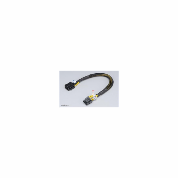 AKASA kabel  prodloužení k 8pin ATX PSU, 30cm