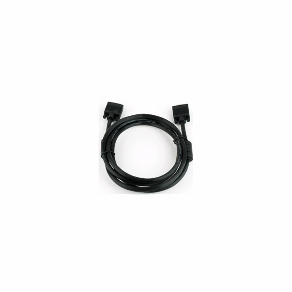 GEMBIRD Kabel VGA prodlužovací 1,8m, černý (HD15M/F, dvoj...