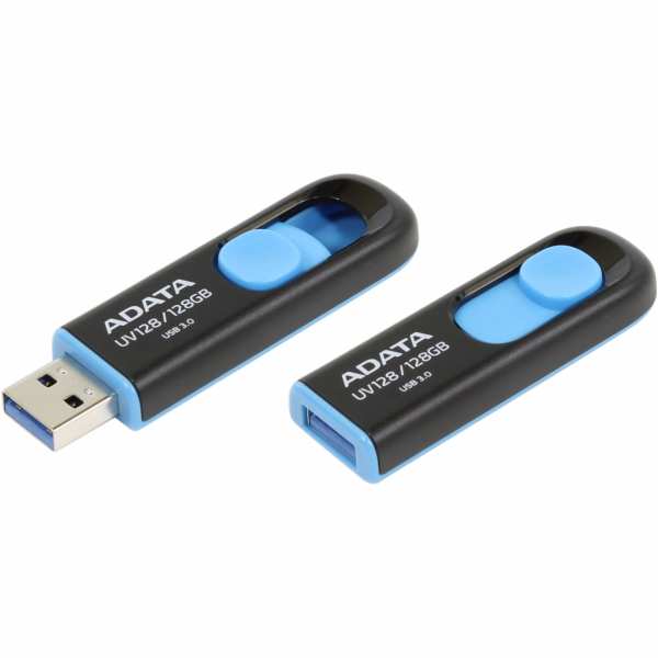 ADATA flash disk 128GB UV128 USB 3.0 modro-černý AUV128-1...