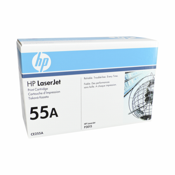 HP 55A Black LJ Toner Cart, CE255A (6,000 pages)
