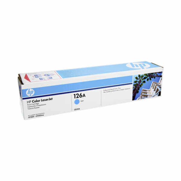 HP 126A Cyan LJ Toner Cart, CE311A (1,000 pages)
