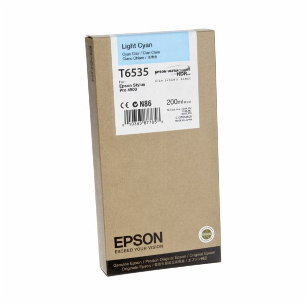 Epson T6535 Light Cyan Ink Cartridge (200ml)