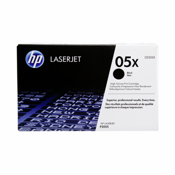 HP 05X Black LJ Toner Cart, CE505X (6,500 pages)