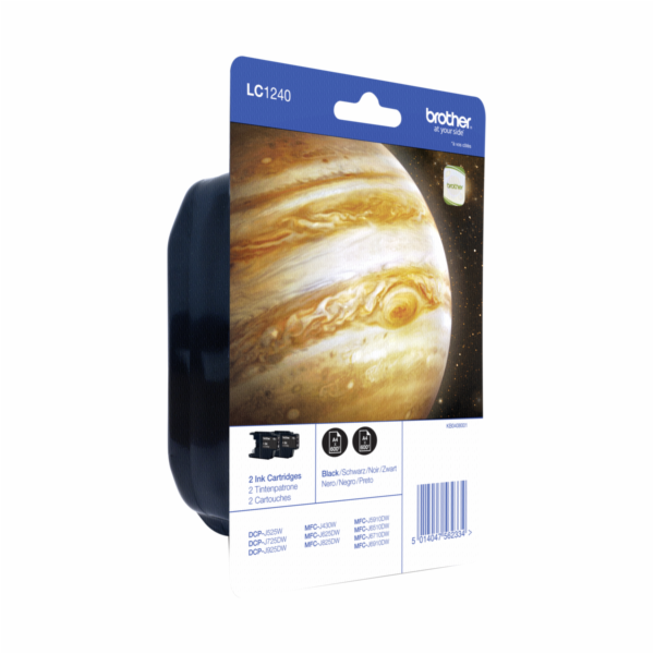 Brother LC-1240 BK BP2DR cerna Twin-Pack