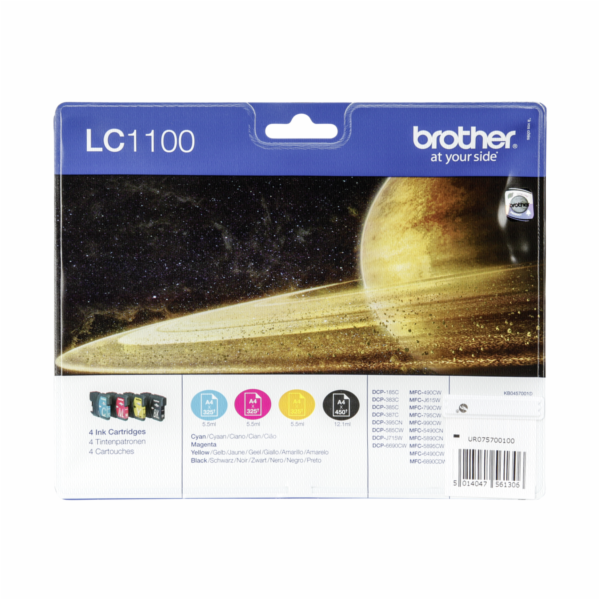 Kompletní sada inkoustů Brother LC1100