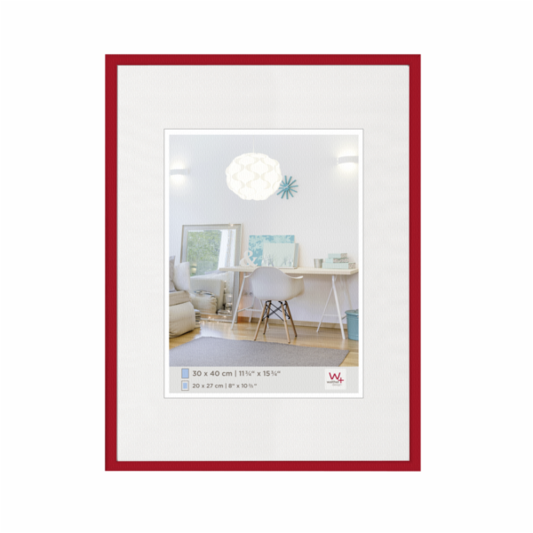 Rámeček Walther New Lifestyle 30x40 červený plast