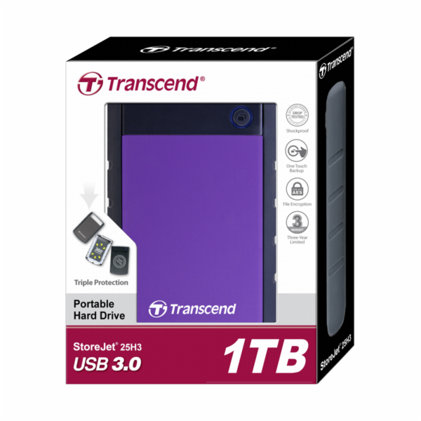 Transcend StoreJet 2,5  25H3 USB 3.0                     ...